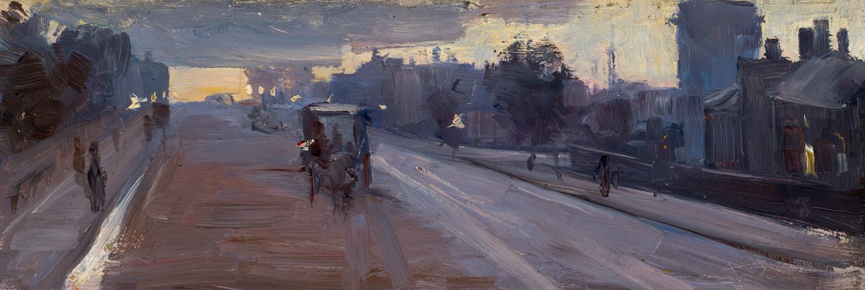 Hoddle St., 10 p.m by Arthur Streeton