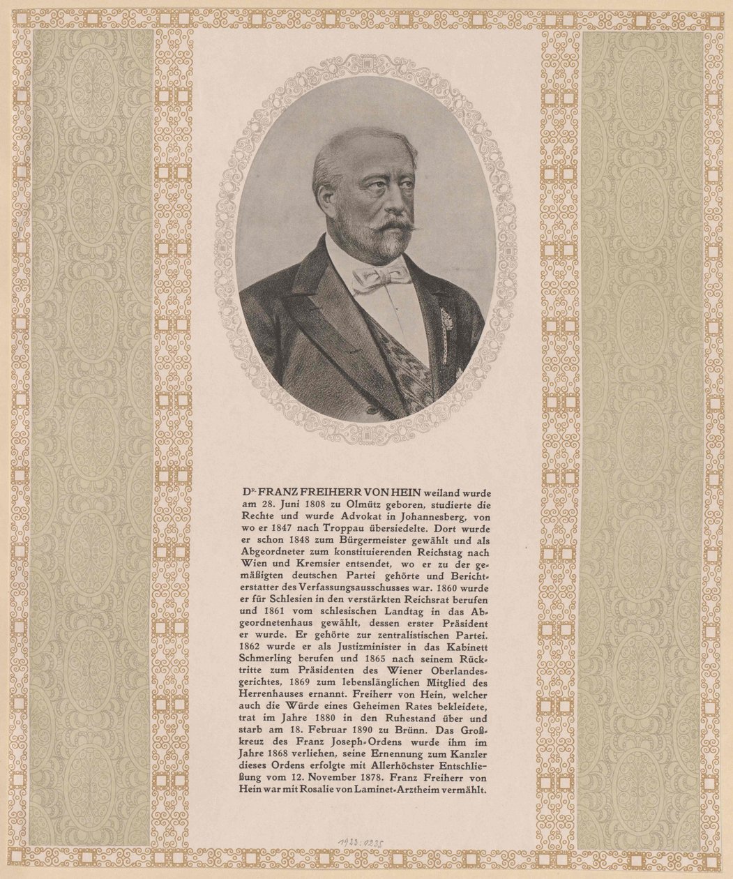 Franz Baron Hein by Artist Unknown