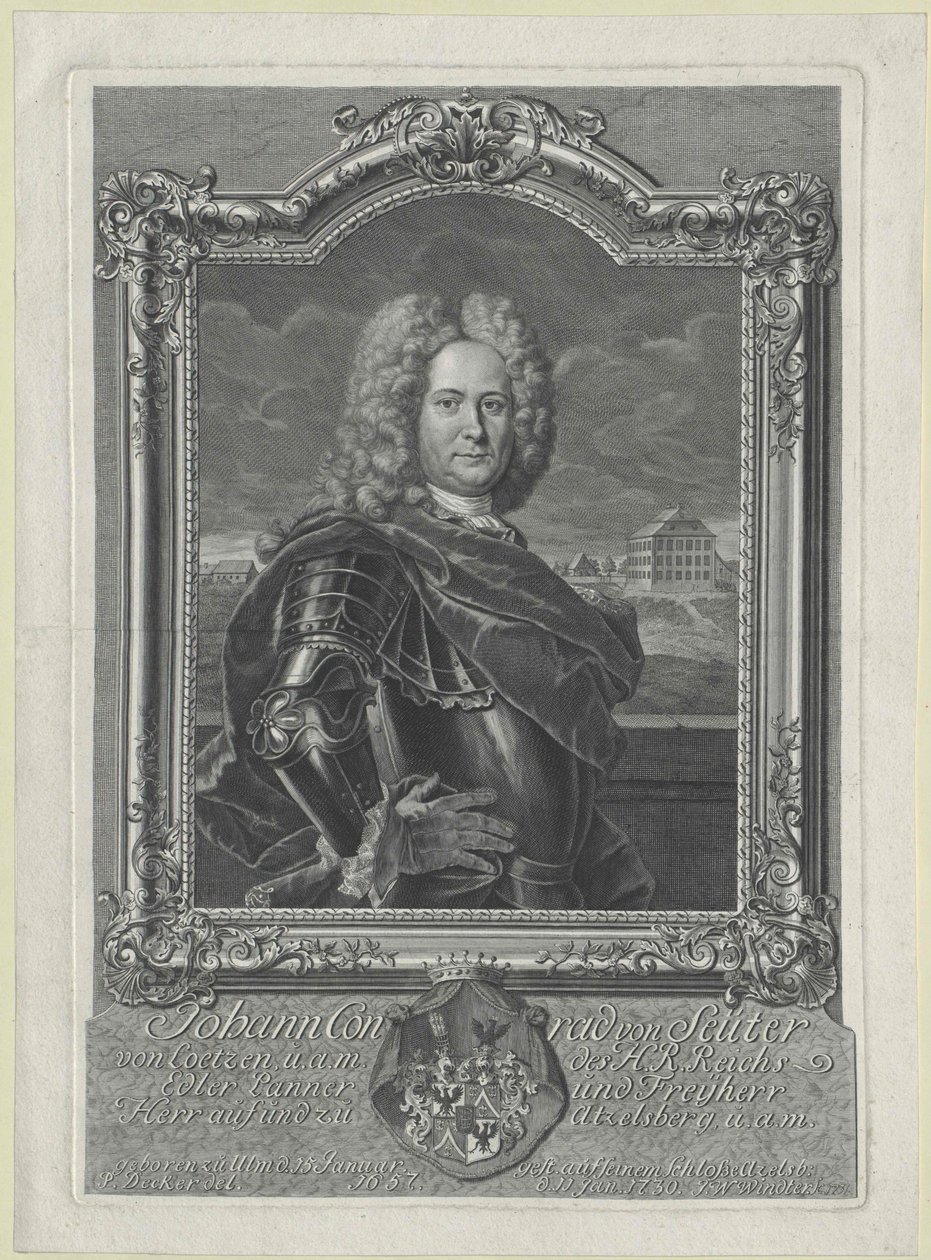 Johann Konrad baron Seutter-Loetzen by Artist Unknown