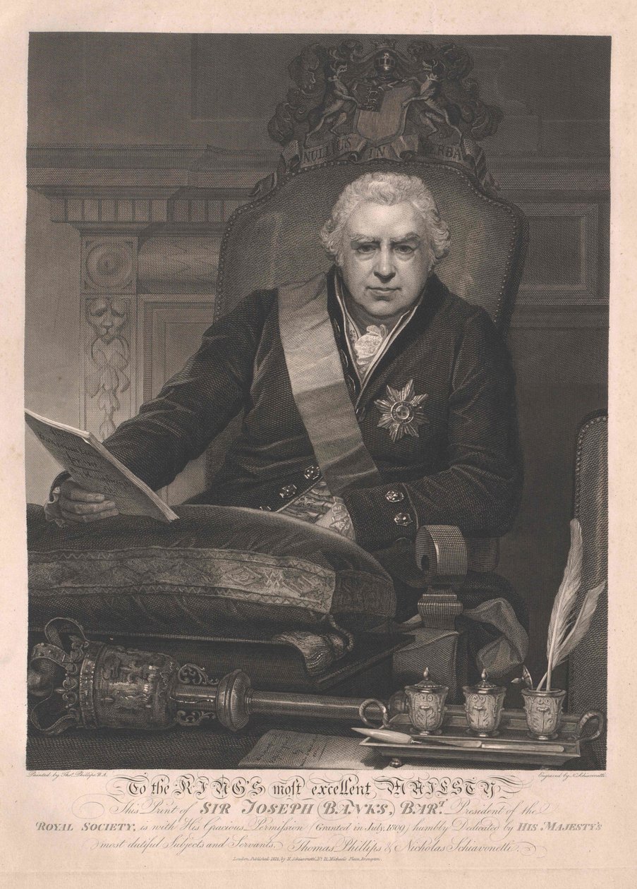 Joseph baronet Banks by Artist Unknown