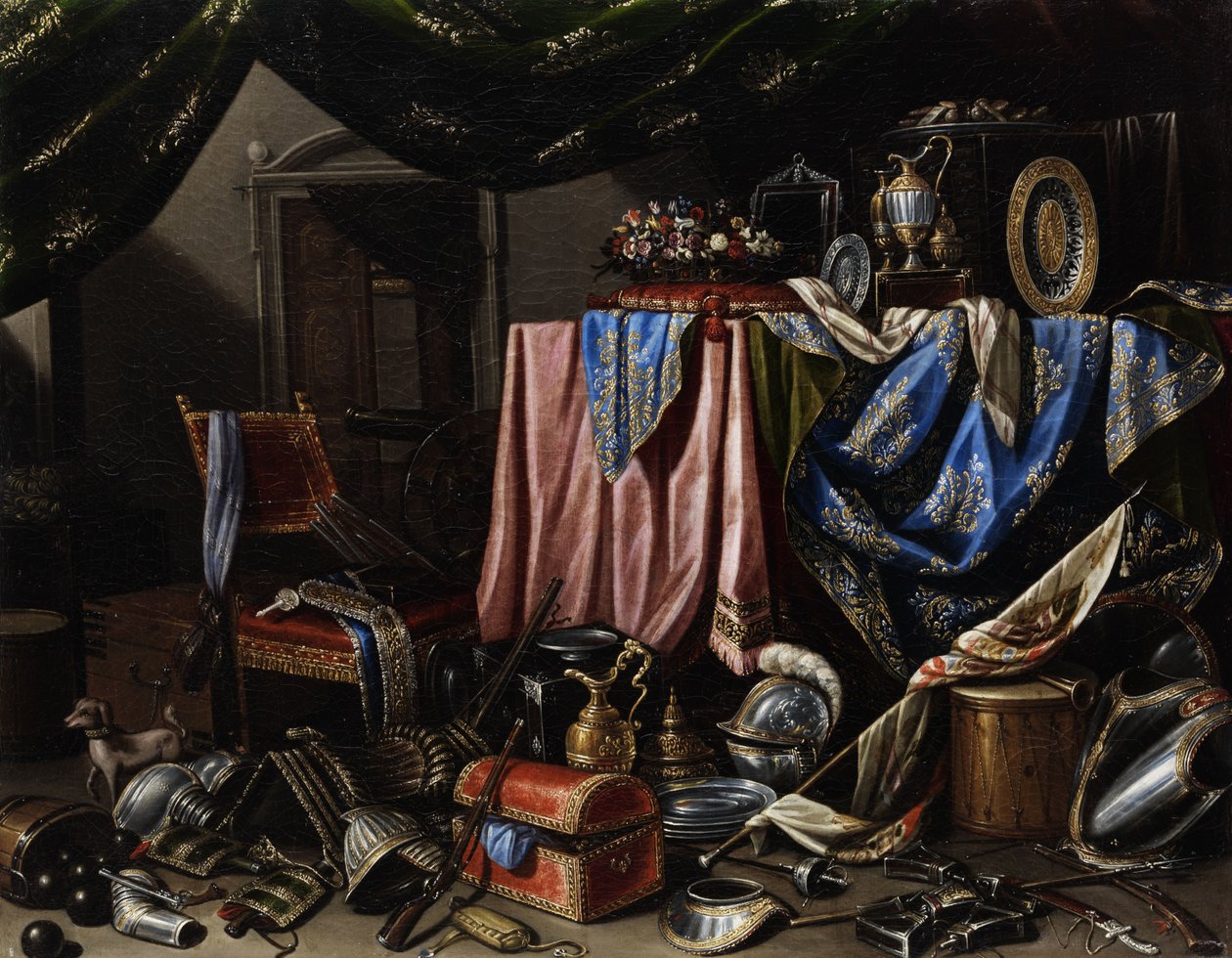 Ostentatious Still Life by Attributed to Carlo Manier