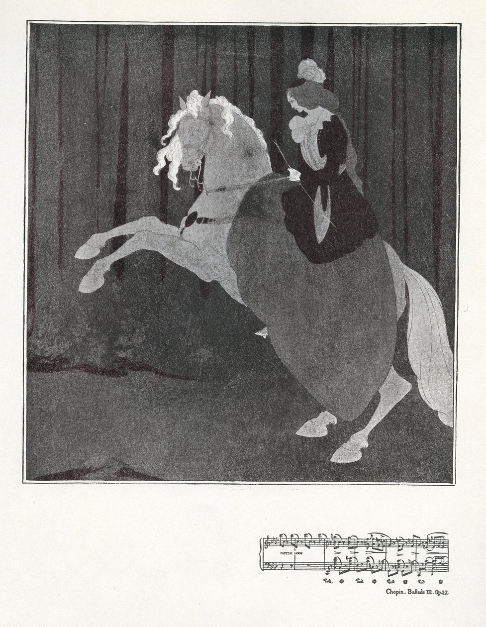 Chopin, Ballade III. Op.47 by Aubrey Beardsley