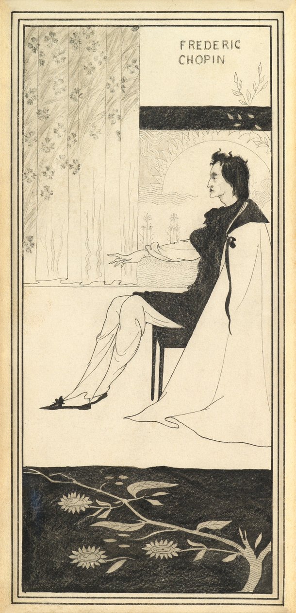 Frederic Chopin by Aubrey Beardsley