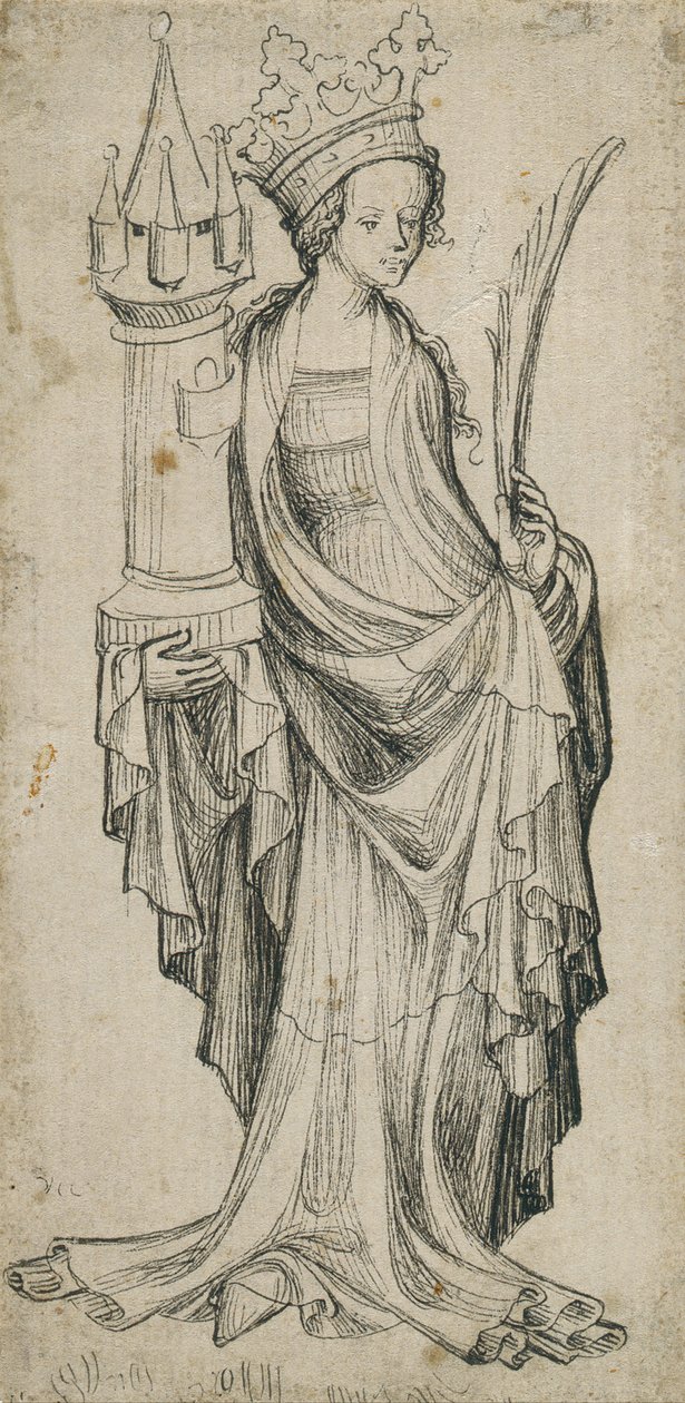 St. Barbara by Augsburger Meister