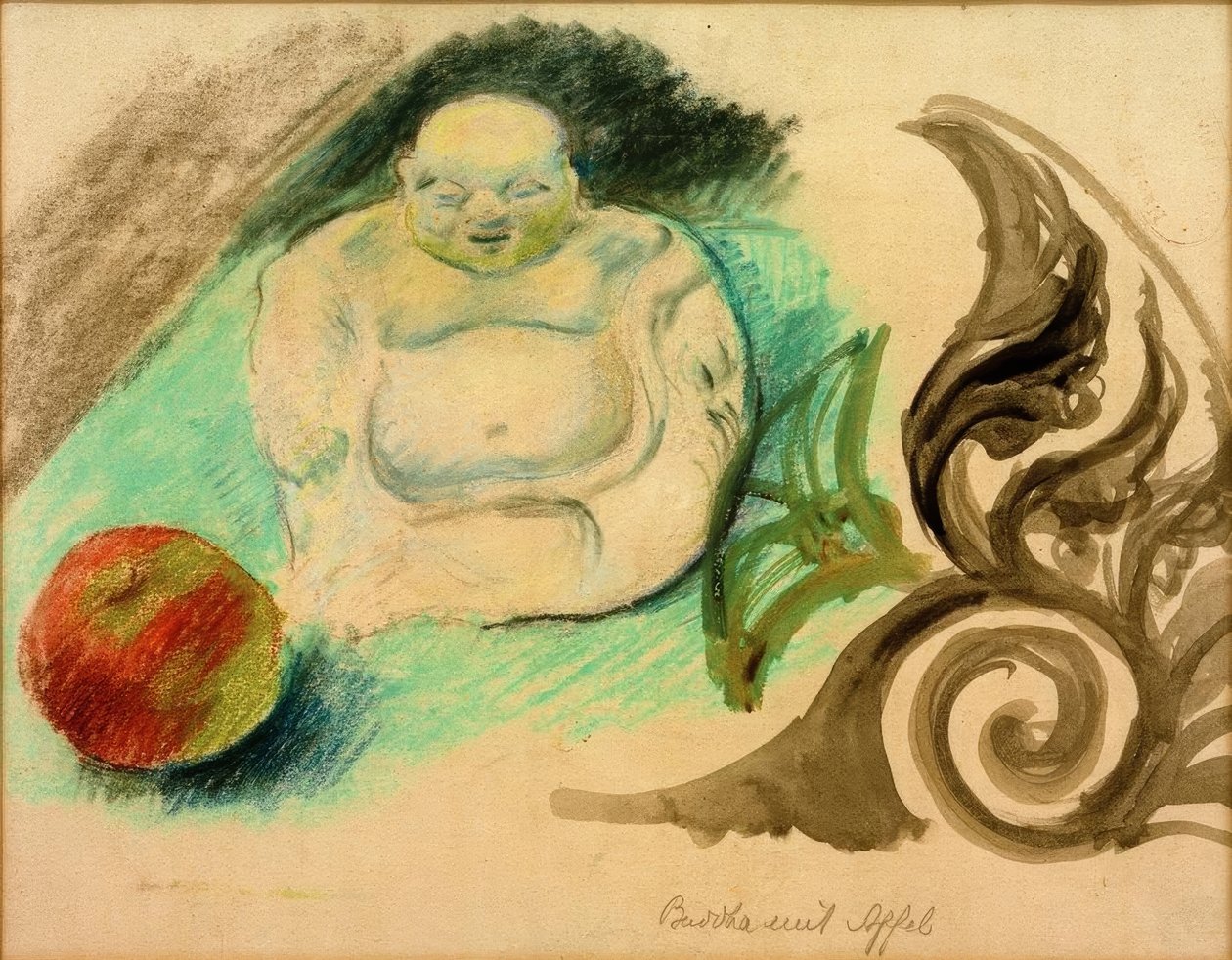Buddha with Apple by August Macke