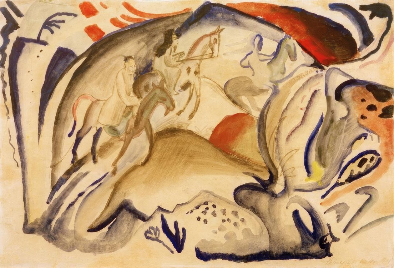 Chinese Riders by August Macke
