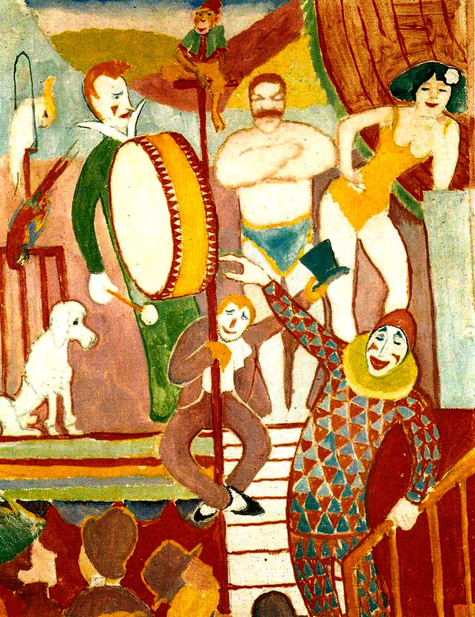 Circus Artists, 1911 by August Macke