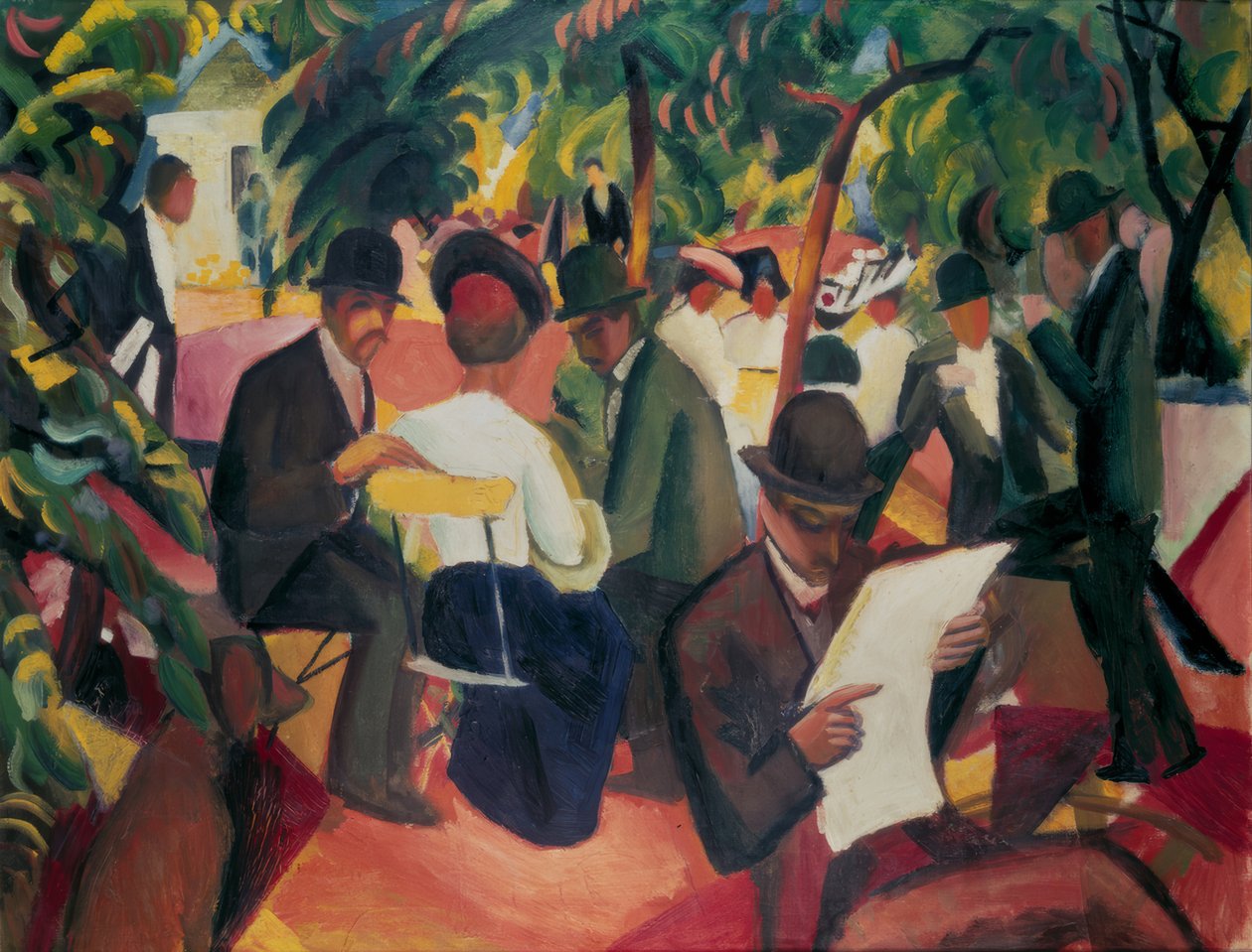 Garden Restaurant by August Macke