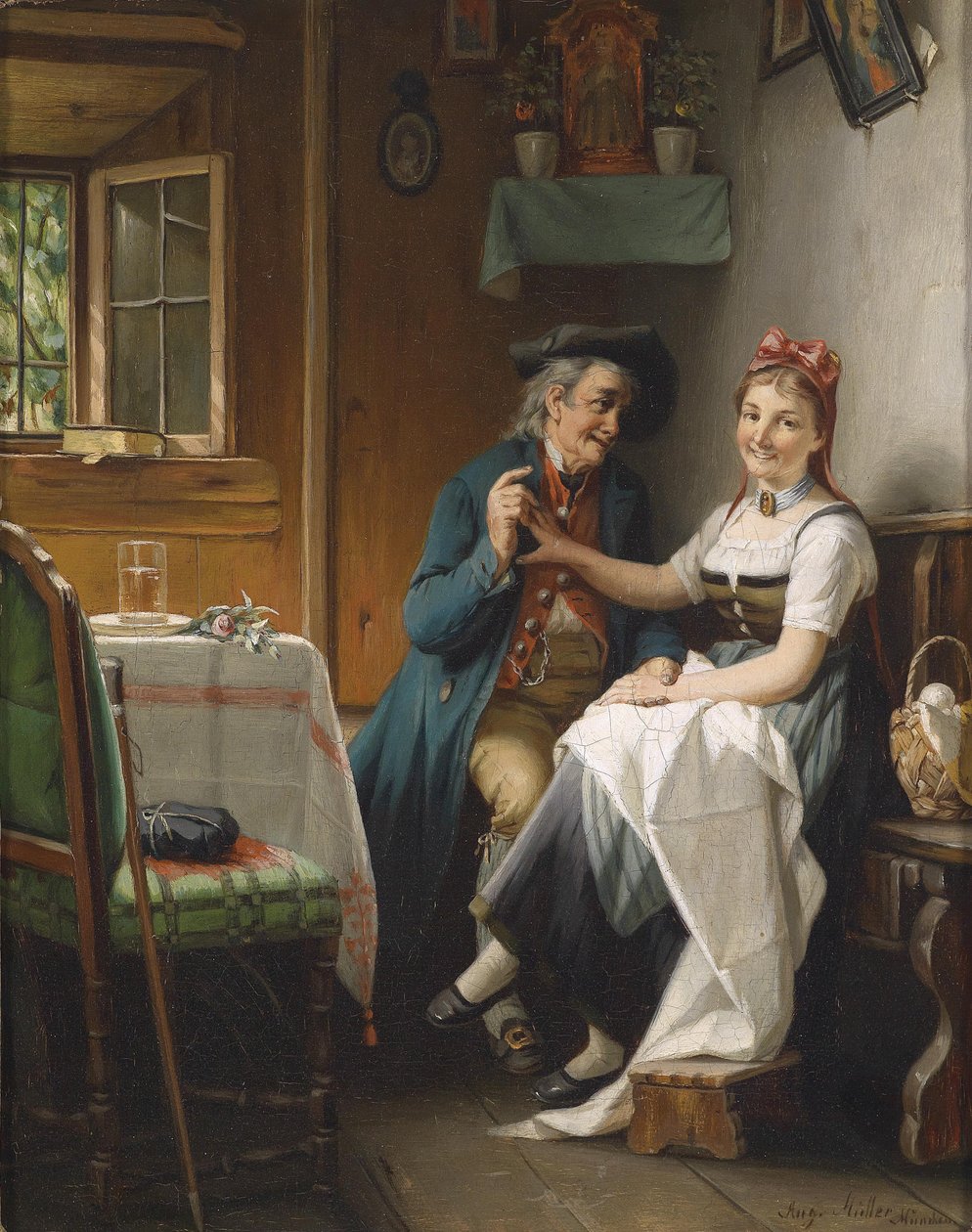 The Admirer by August Muller