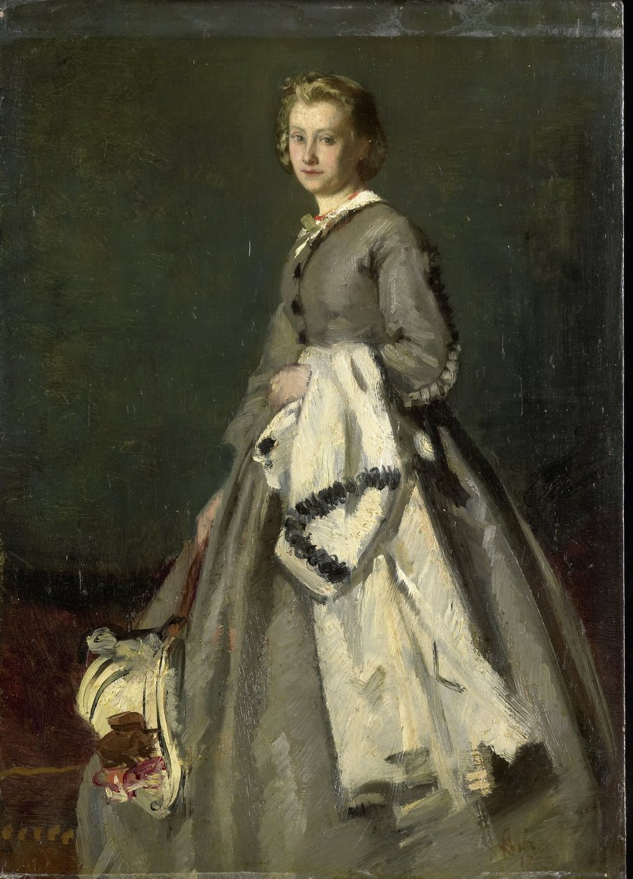 A Young Woman by August Allebe