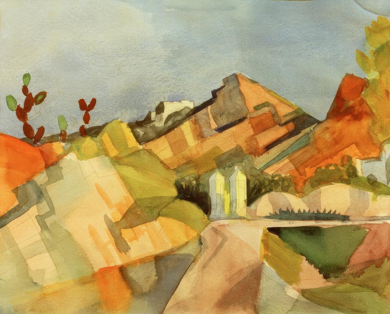 Rocky Landscape by August Macke