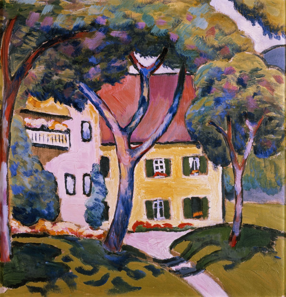 House in a Landscape by August Macke