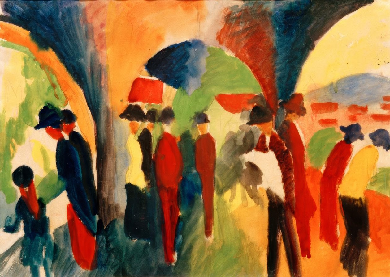 Walkers by August Macke