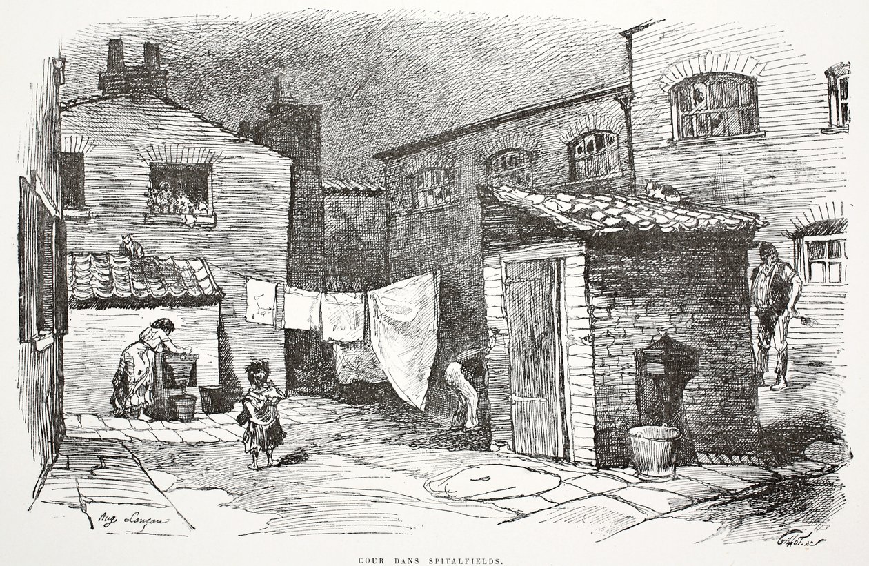 Cour dans Spitalfields, illustration from 