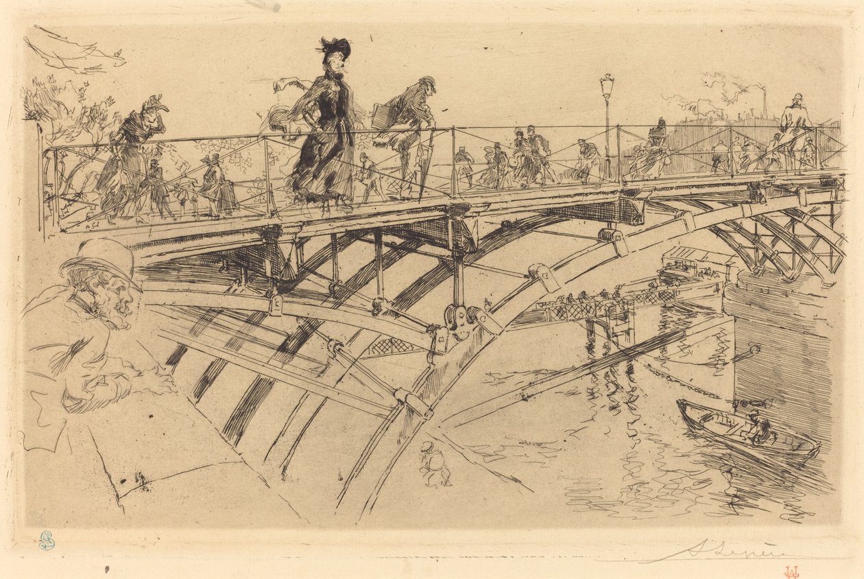 Bridge of Arts by Auguste Lepere