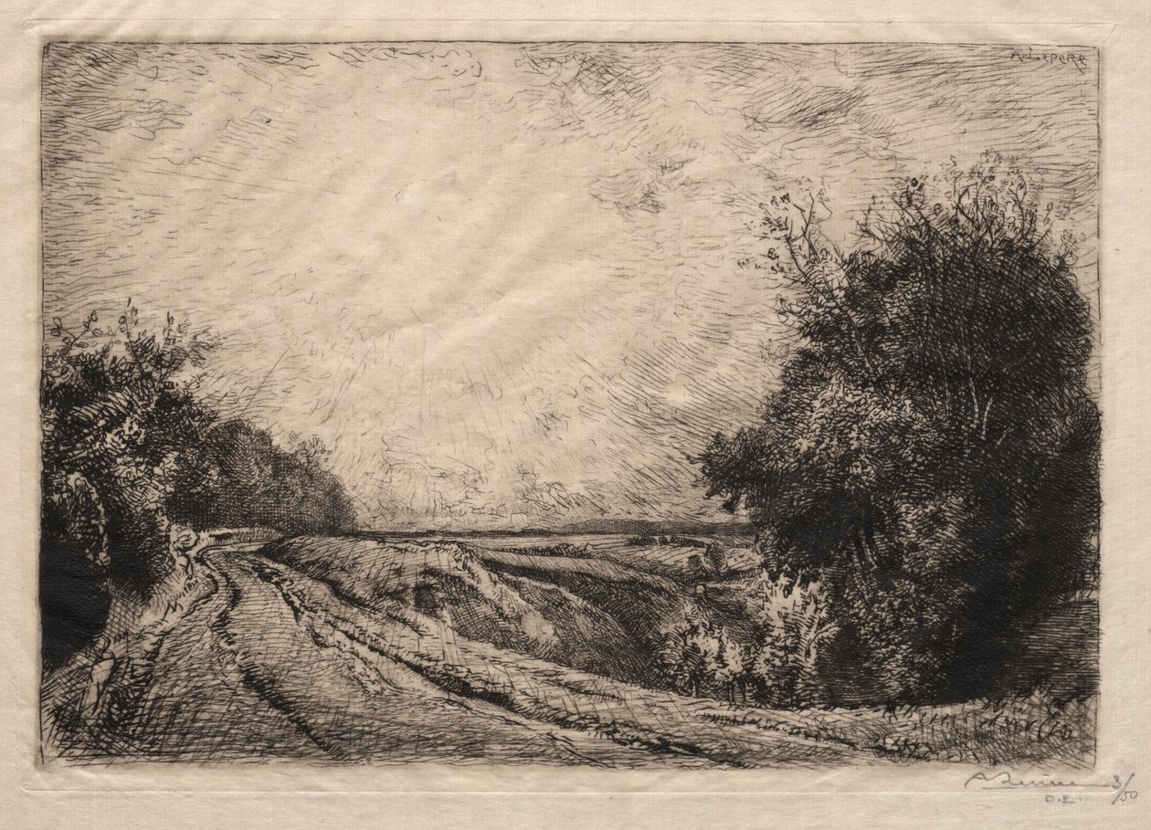 La Route de la Houssoye, 1913 by Auguste Louis Lepère