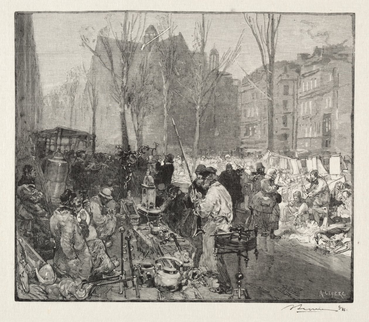 Scrap Market by Auguste Louis Lepère