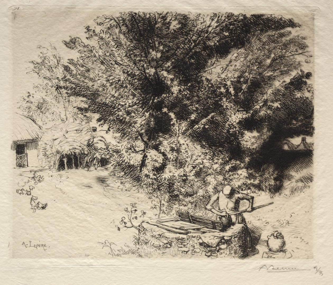 The Pit by Auguste Louis Lepère
