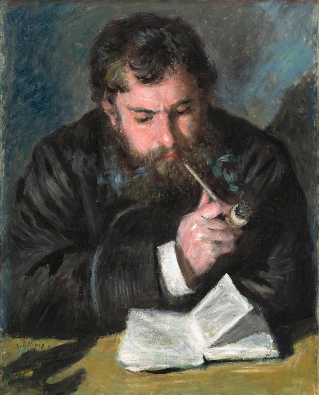 Claude Monet by Auguste Renoir