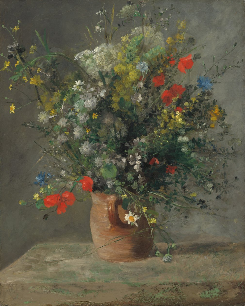 Flowers in a Vase by Auguste Renoir