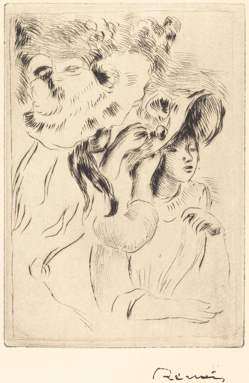 The Hat Pin by Auguste Renoir