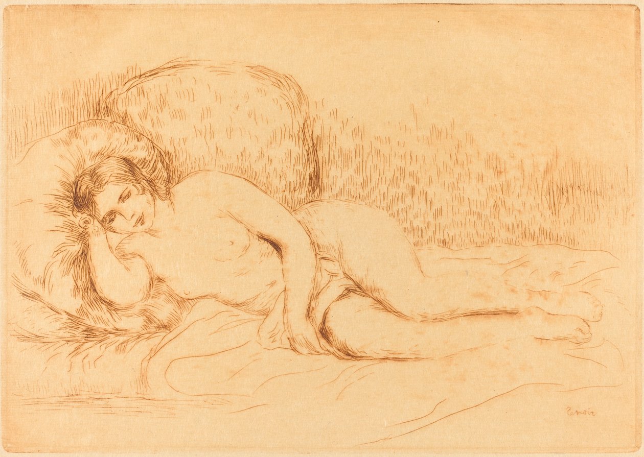 Woman Reclining by Auguste Renoir
