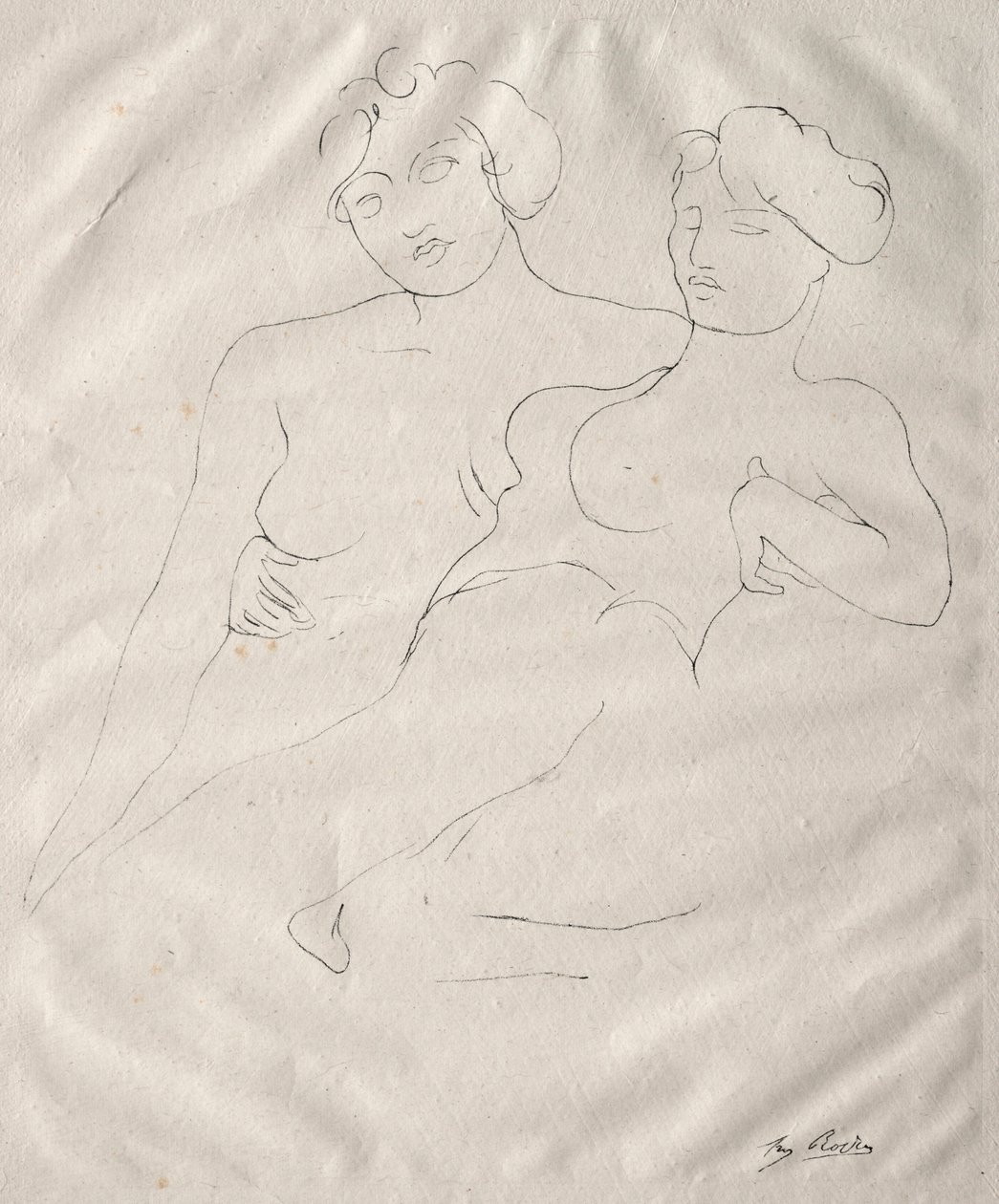 Two Figures by Auguste Rodin
