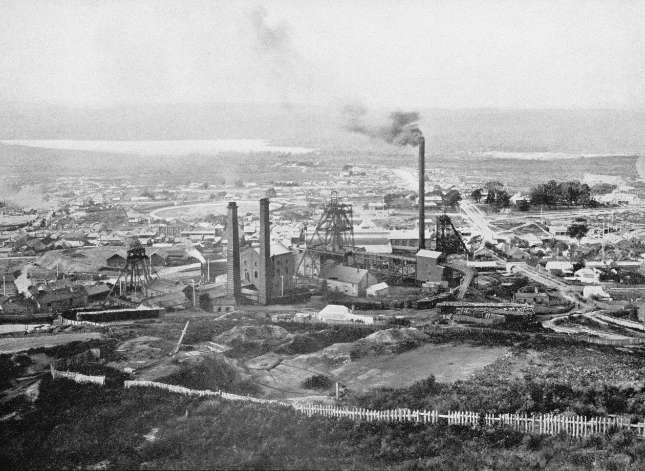 The Tasmania Gold Mine, Beaconsfield, Tasmania, from 