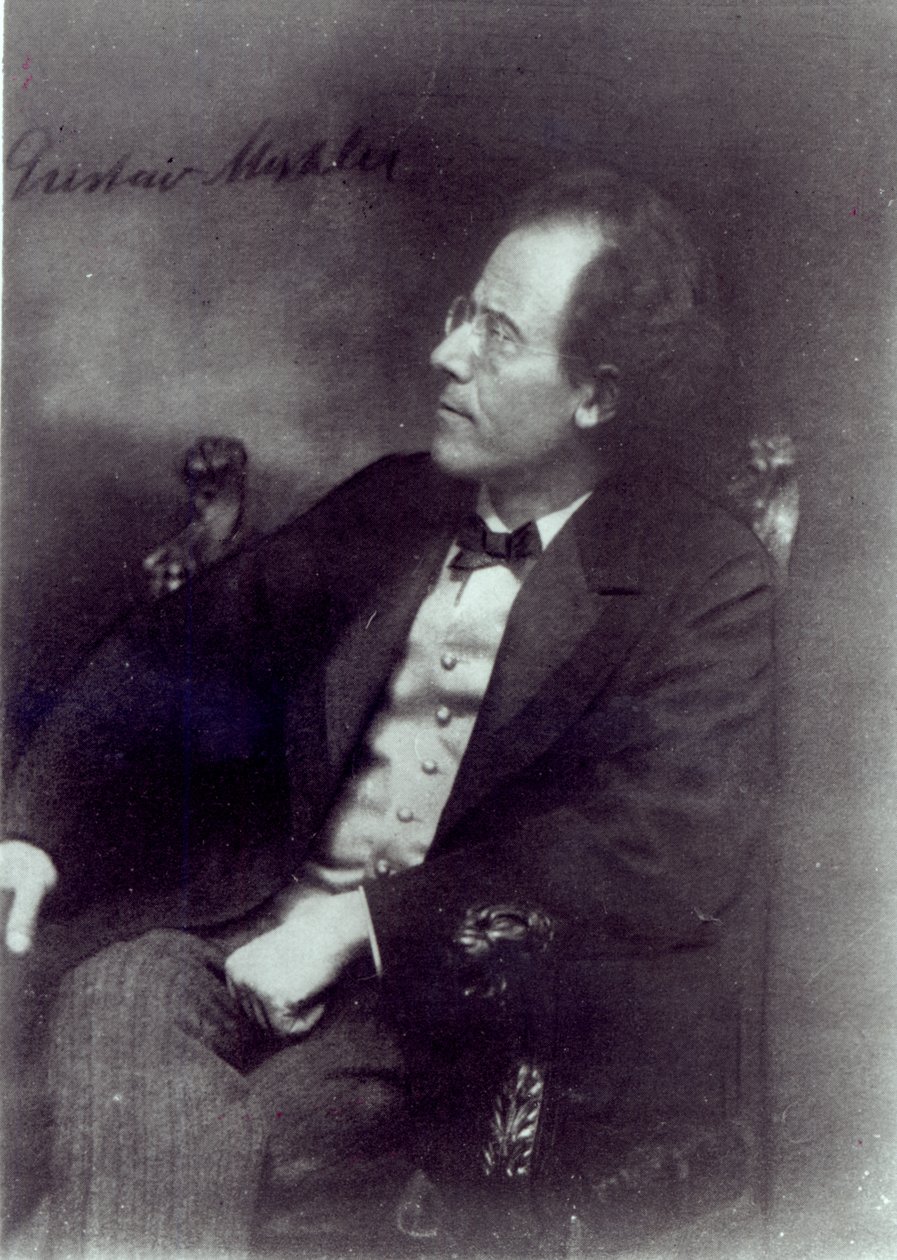 Portrait of Gustav Mahler by Austrian Photographer