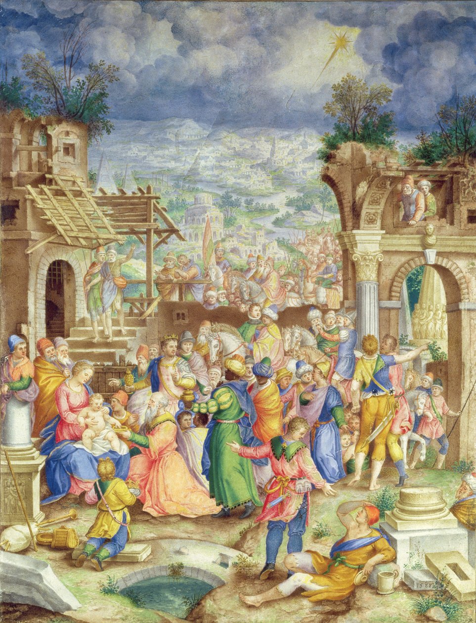 Adoration of the Magi by B.C. Monogram