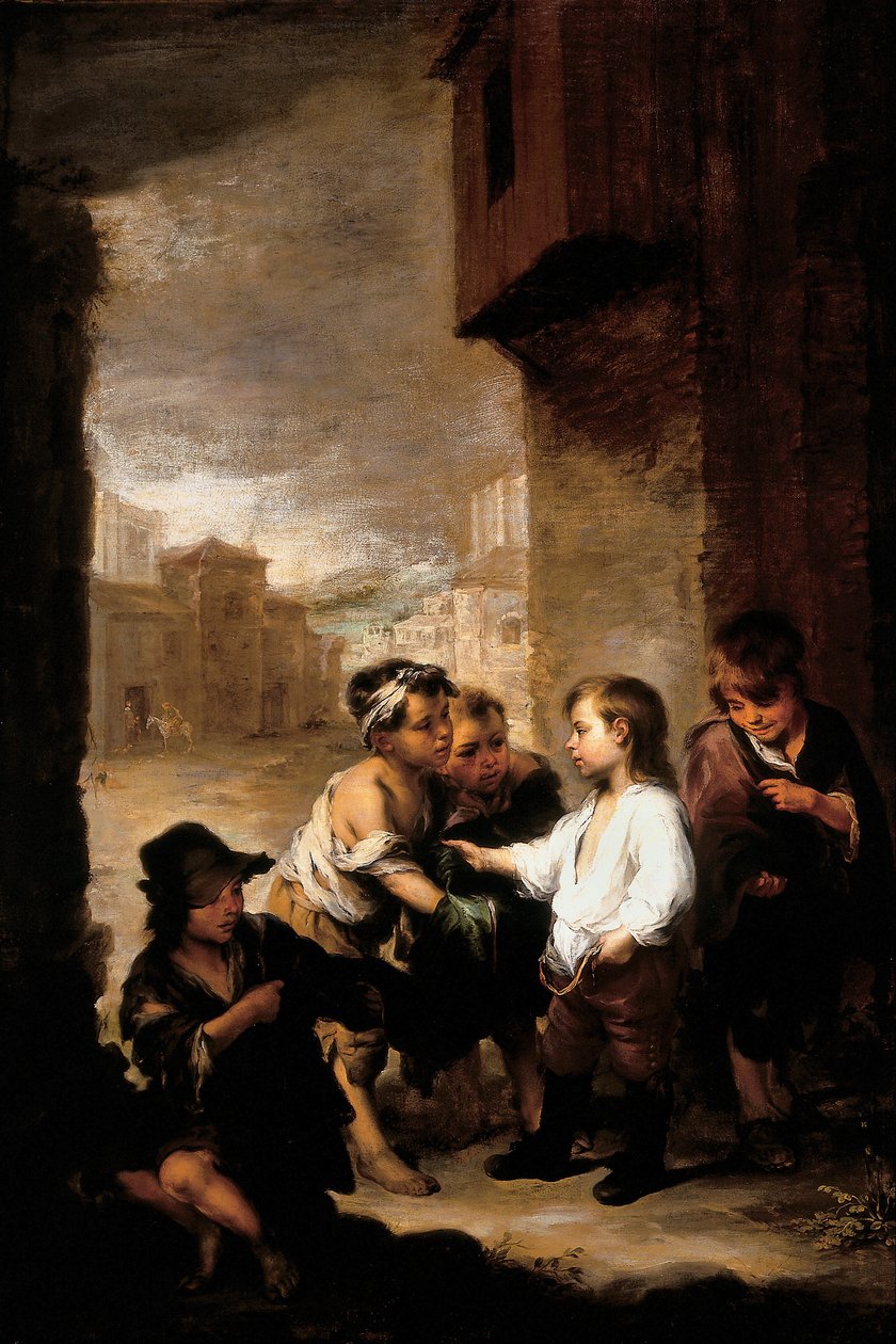 Saint Thomas of Villanueva Dividing His Clothes Among Beggar Boys by Bartolomé Esteban Murillo