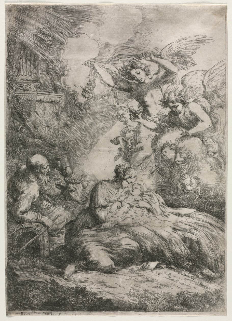 The Nativity by Bartolomeo Biscaino