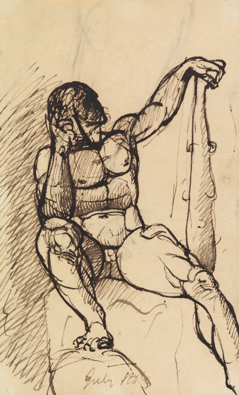 Study of a Male Nude by Benjamin Robert Haydon