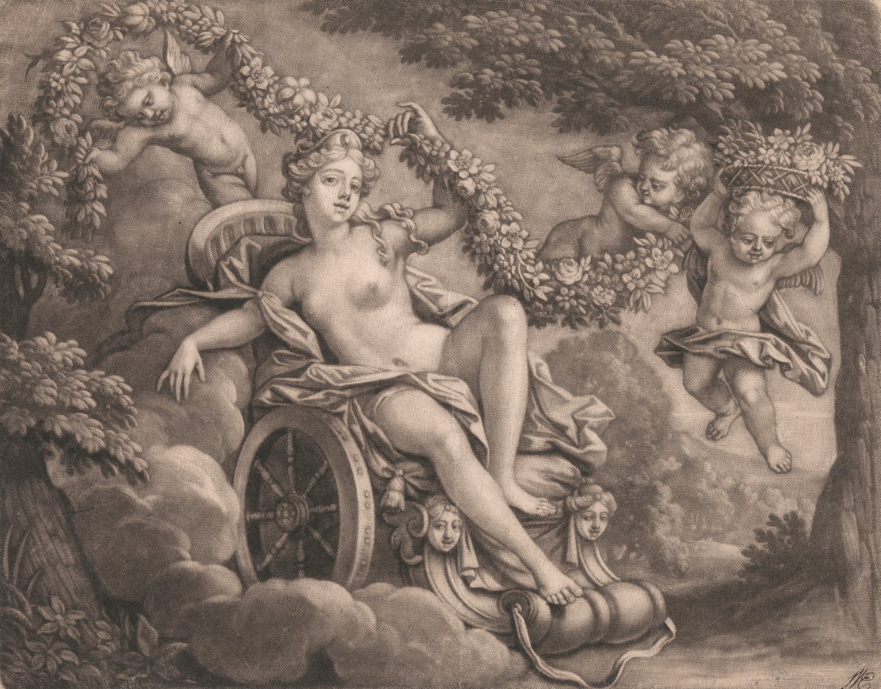 Flora and Putti by Bernard Lens