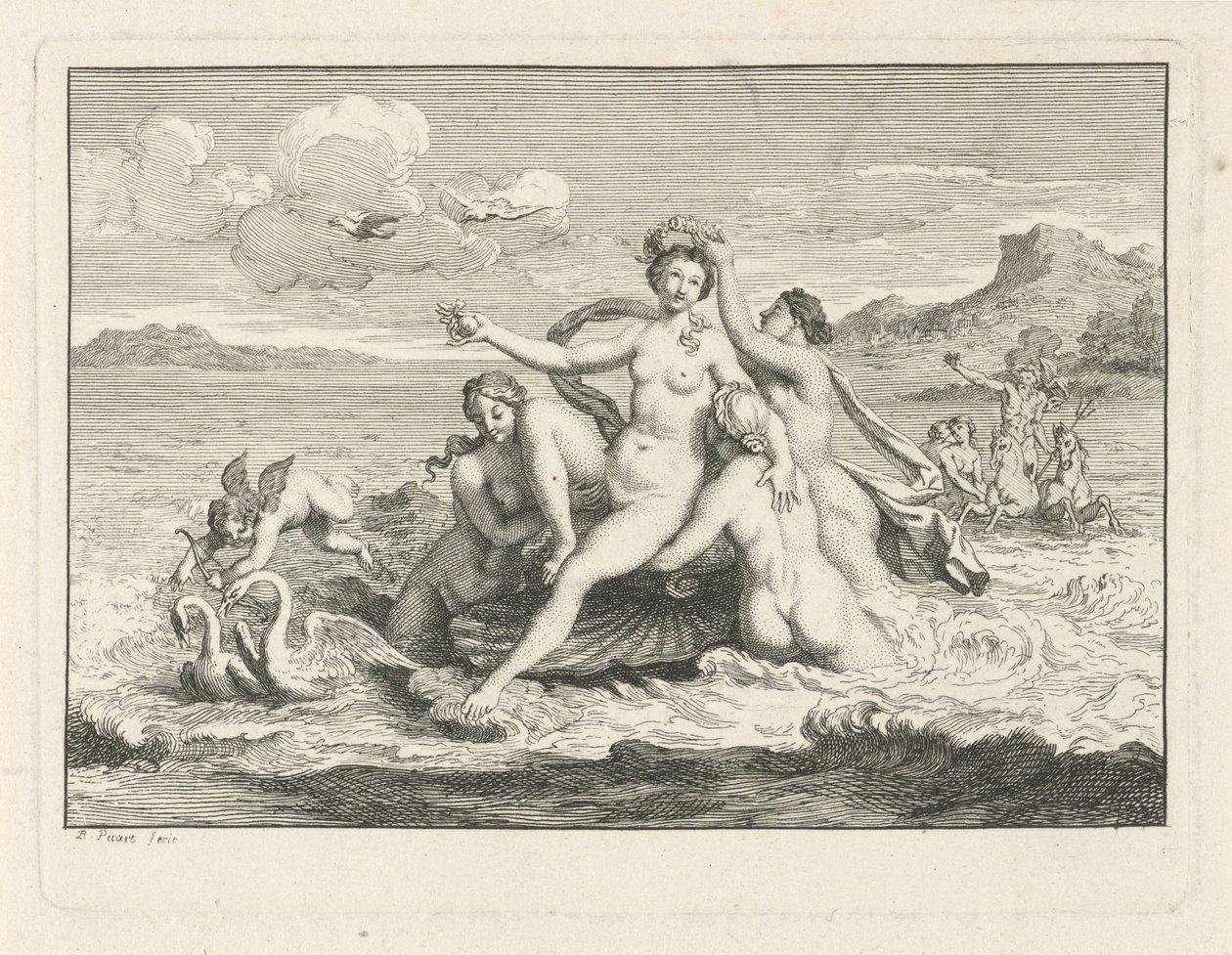 The Birth of Venus by Bernard Picart