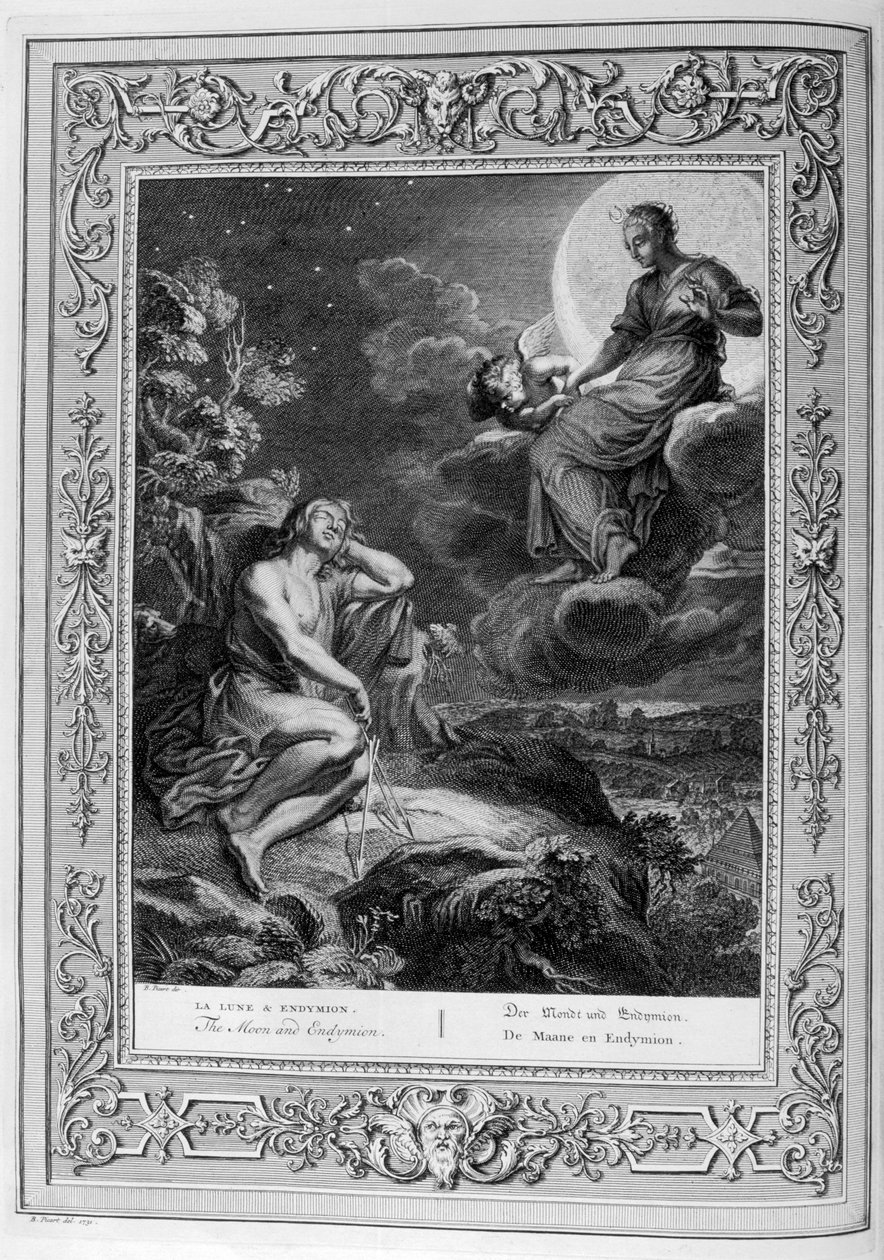 The Moon and Endymion by Bernard Picart