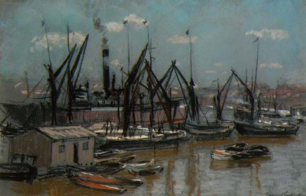 Harbour Scene by Bernard Sickert