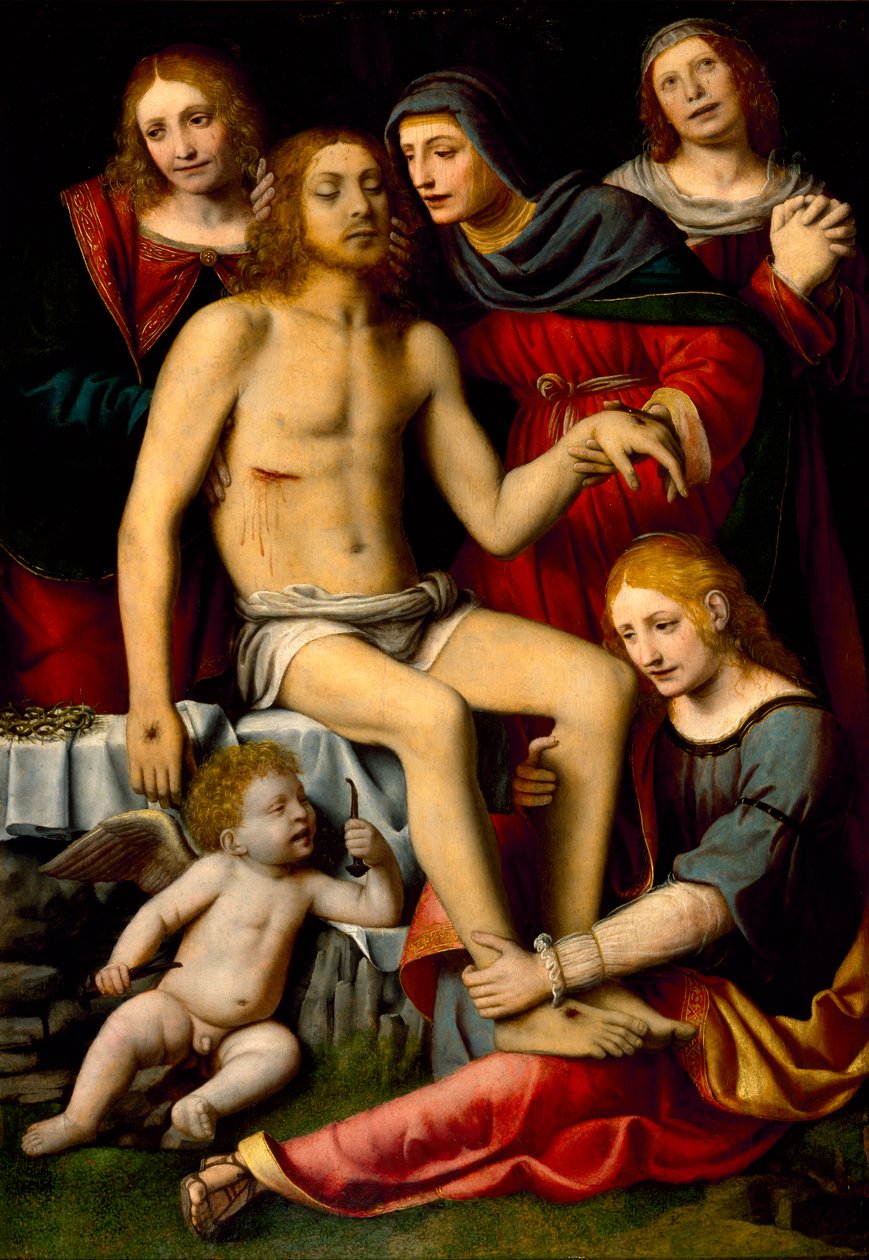 Lamentation over the Dead Christ by Bernardino Luini