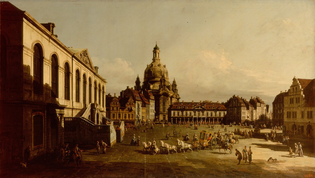 Neumarkt in Dresden by Bernardo Bellotto