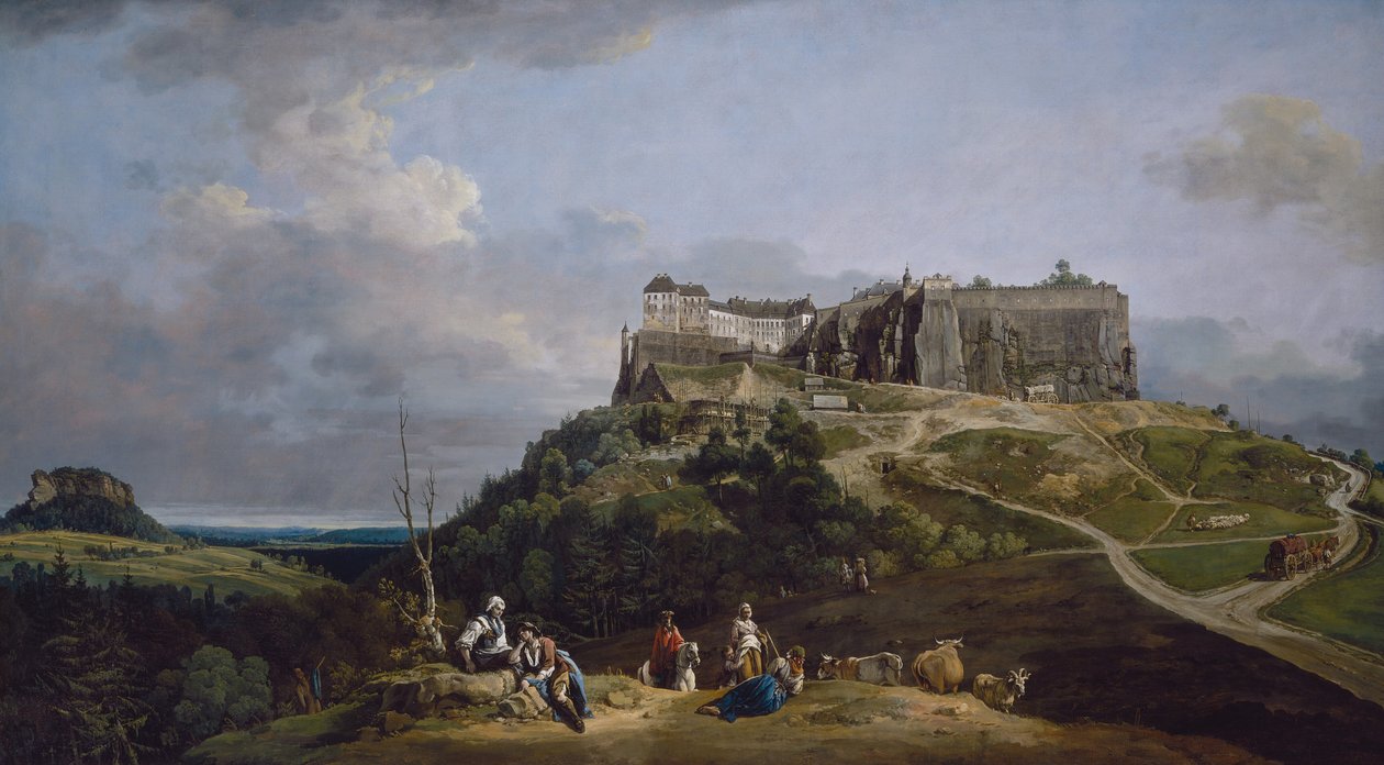 The Fortress of Königstein by Bernardo Bellotto