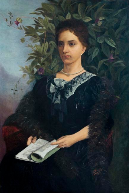 Lady with a Magazine by Berthe Worms