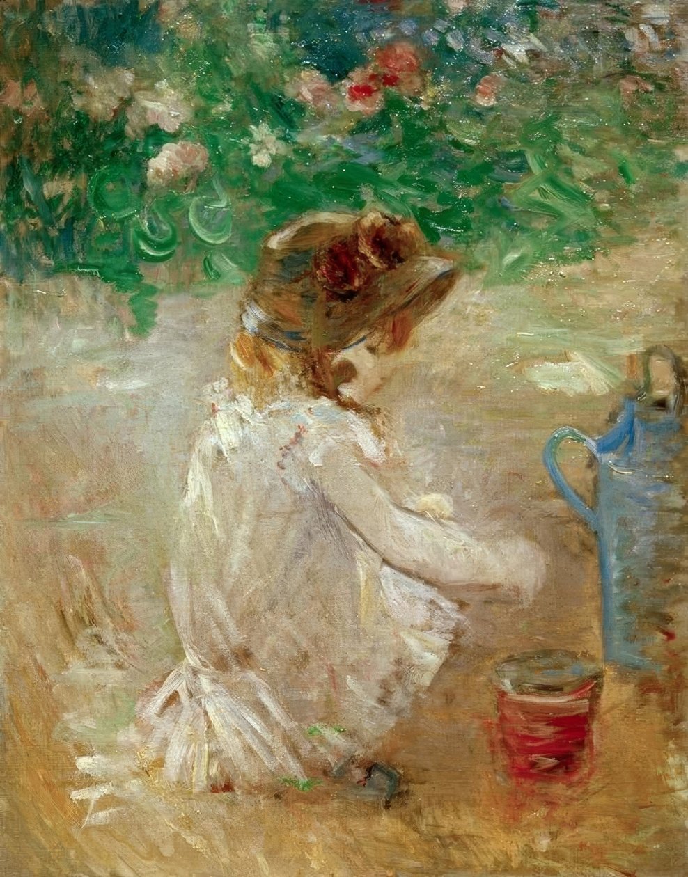 The Sand Pies by Berthe Morisot