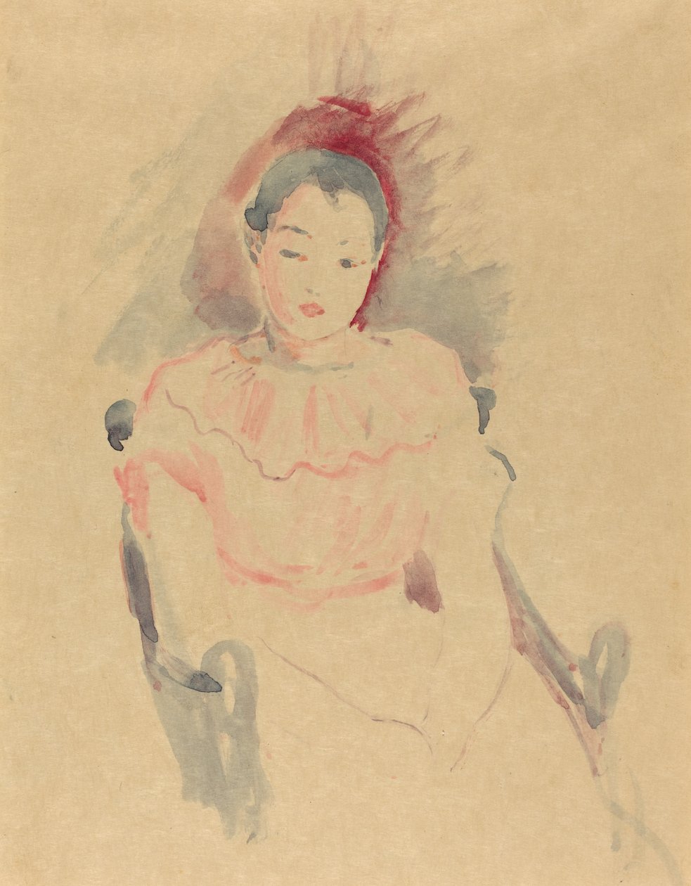 Girl Seated, 1894 by Berthe Morisot