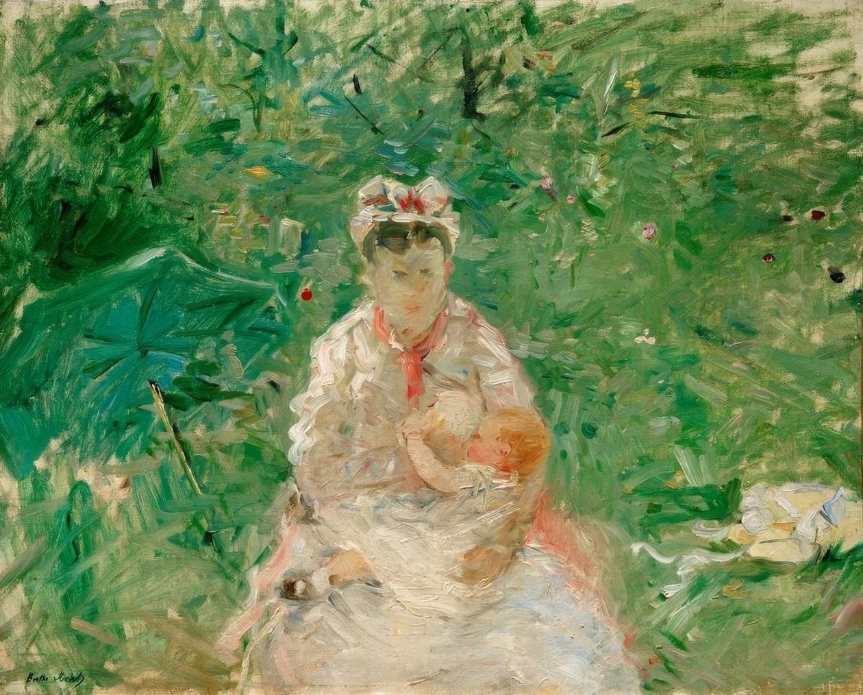 Nanny and Baby by Berthe Morisot