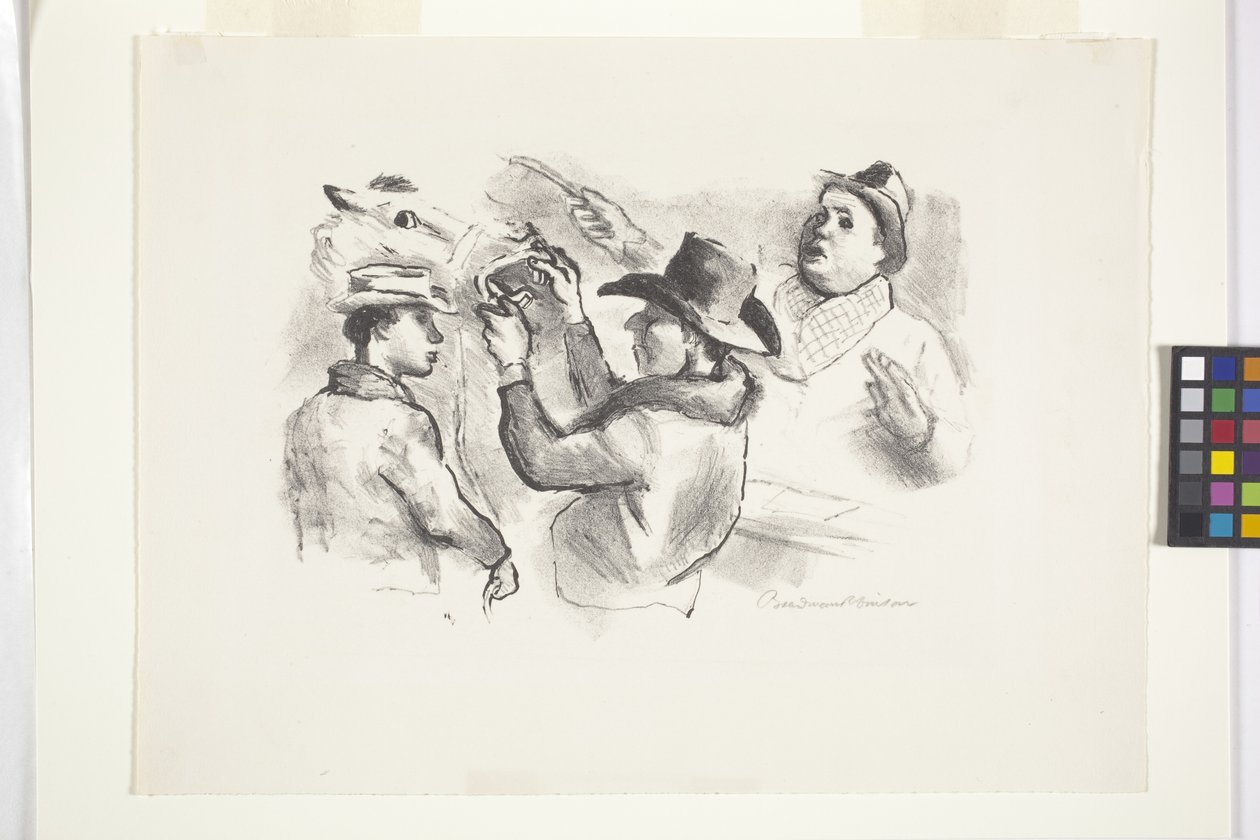 Horse Auction by Boardman Robinson