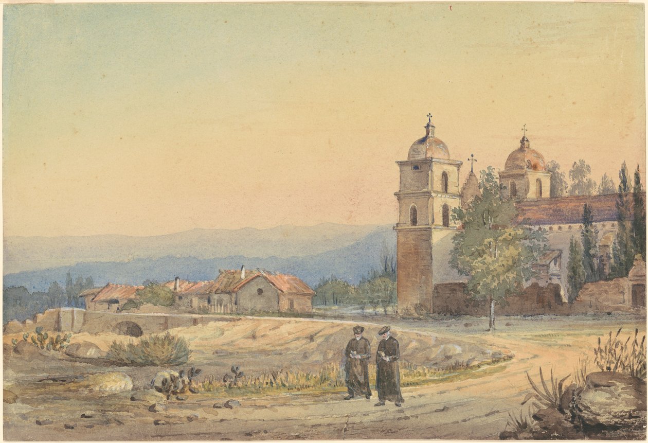 Church of Santa Barbara by British 19th Century