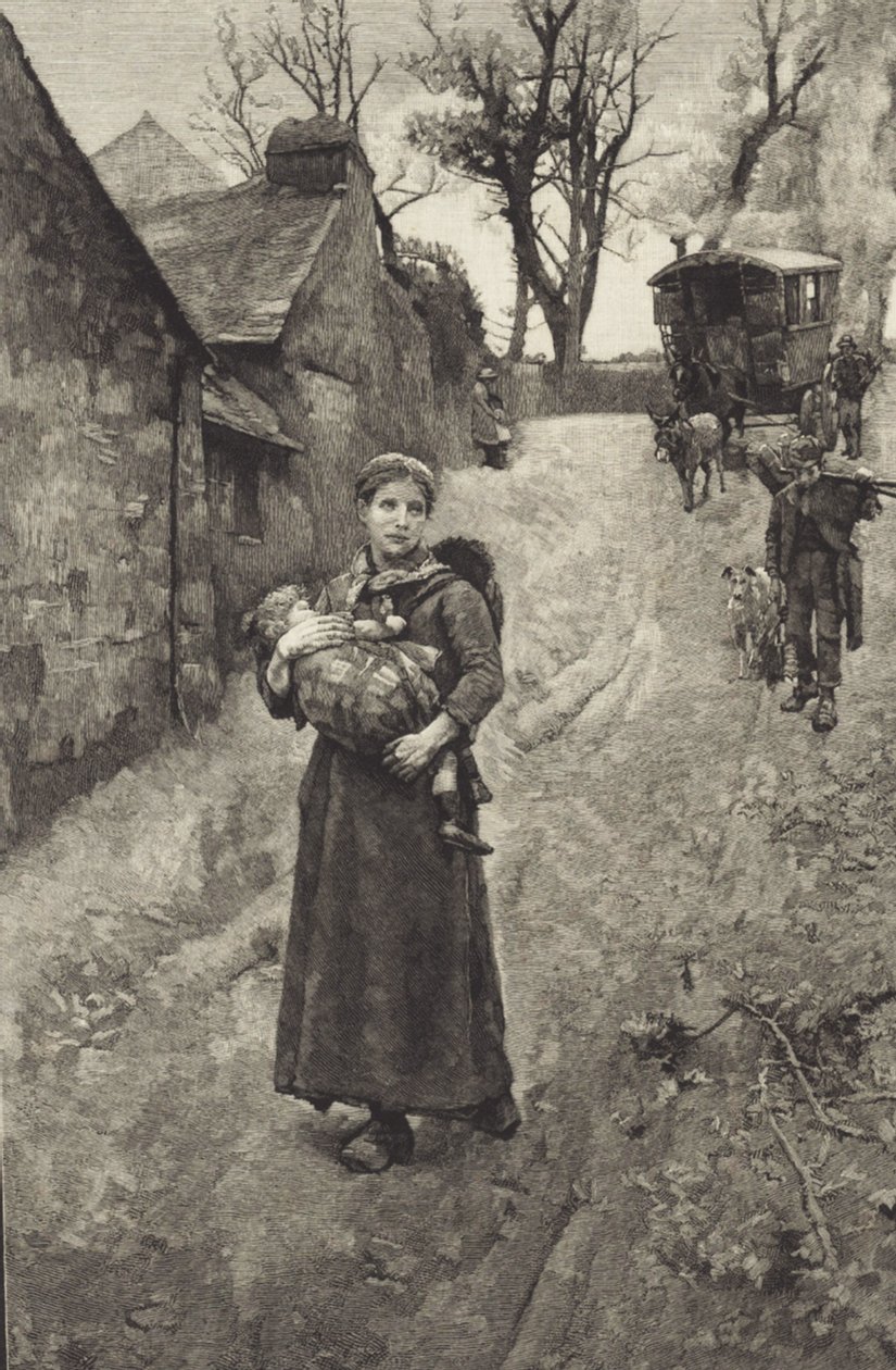 Poor Country Widow by British School