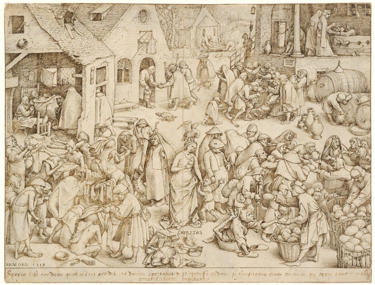 Charity, 1559 by Bruegel