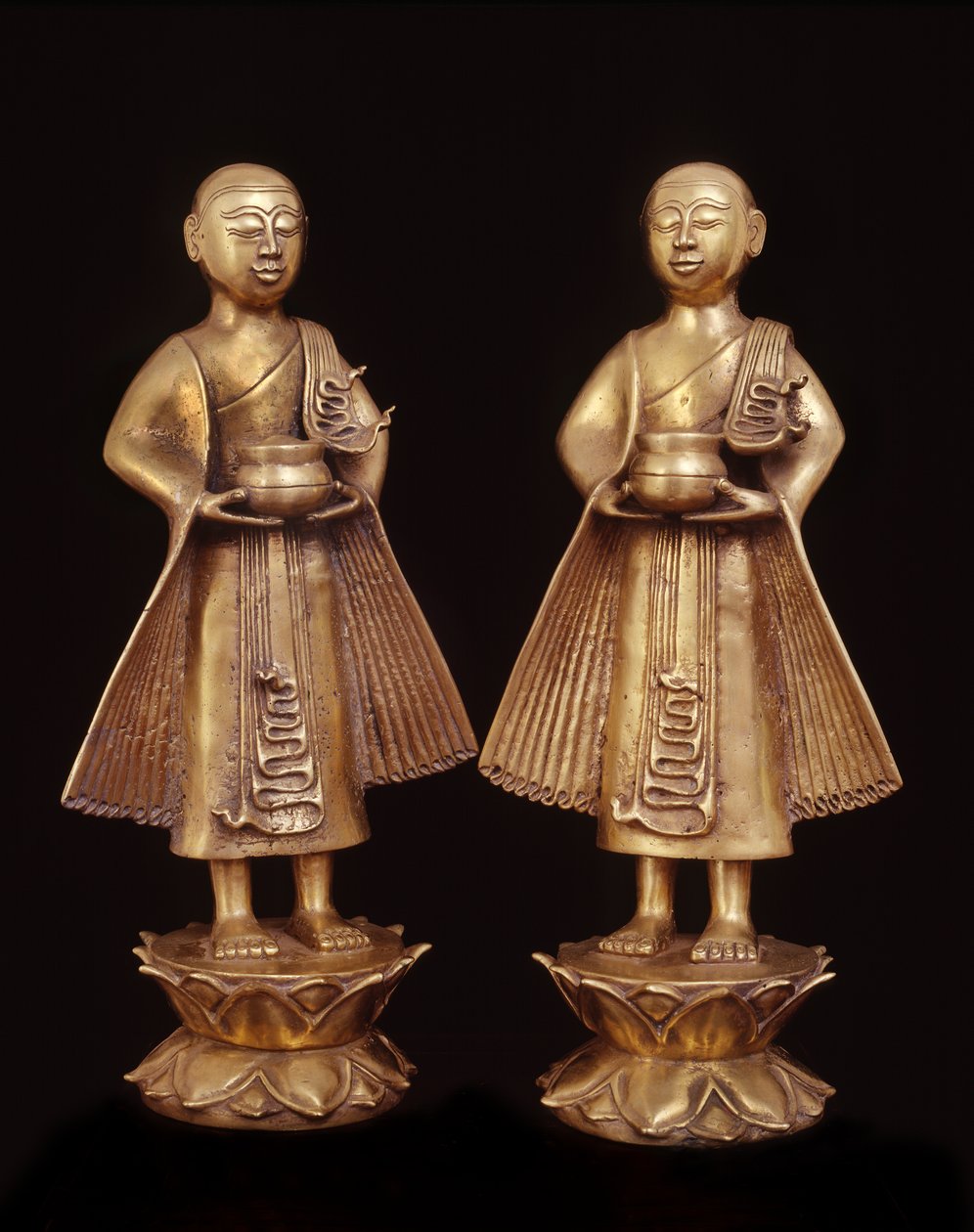 Shan Style Monks by Burmese School