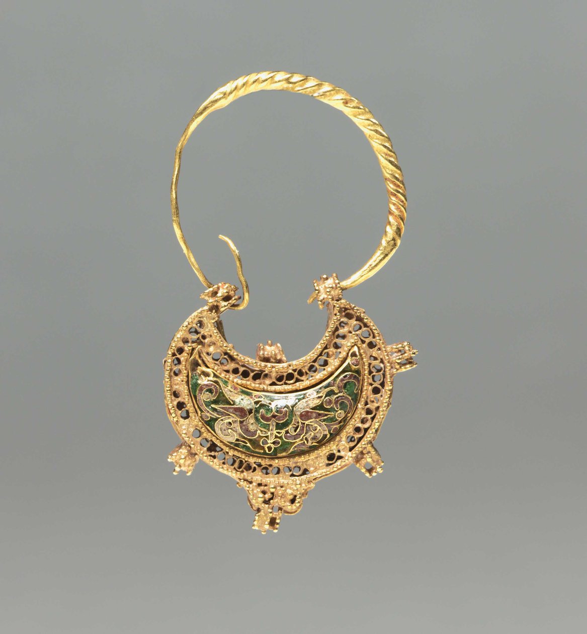 Crescent-Shaped Earring by Byzantine